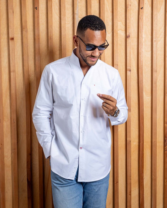 La One piece collar blanche