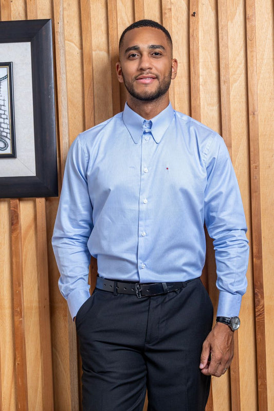 Col anglais with « Collar Tab »